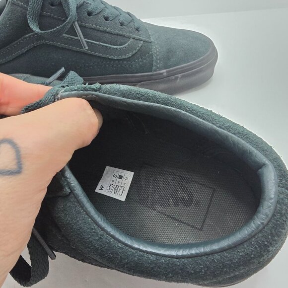 Vans | Old Skool hunter green suede indie low-top sneakers | WMS 7.5 - Picture 3 of 8